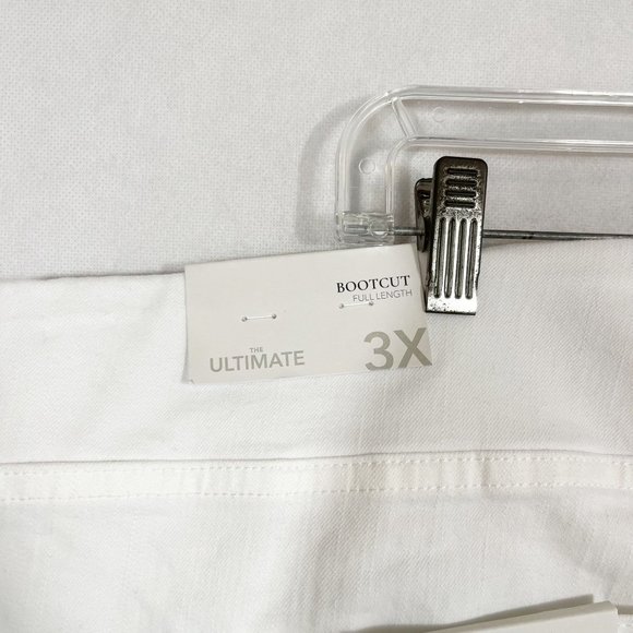Soft Surroundings NEW Ultimate Denim Pull On Boot Cut Jeans in White - Size 3X - Picture 4 of 9